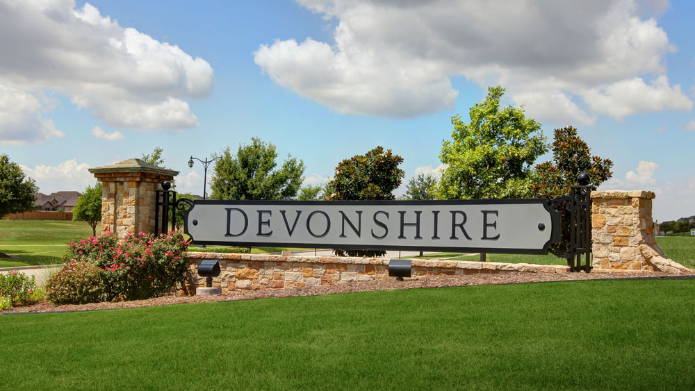 Devonshire Forney, TX Sign