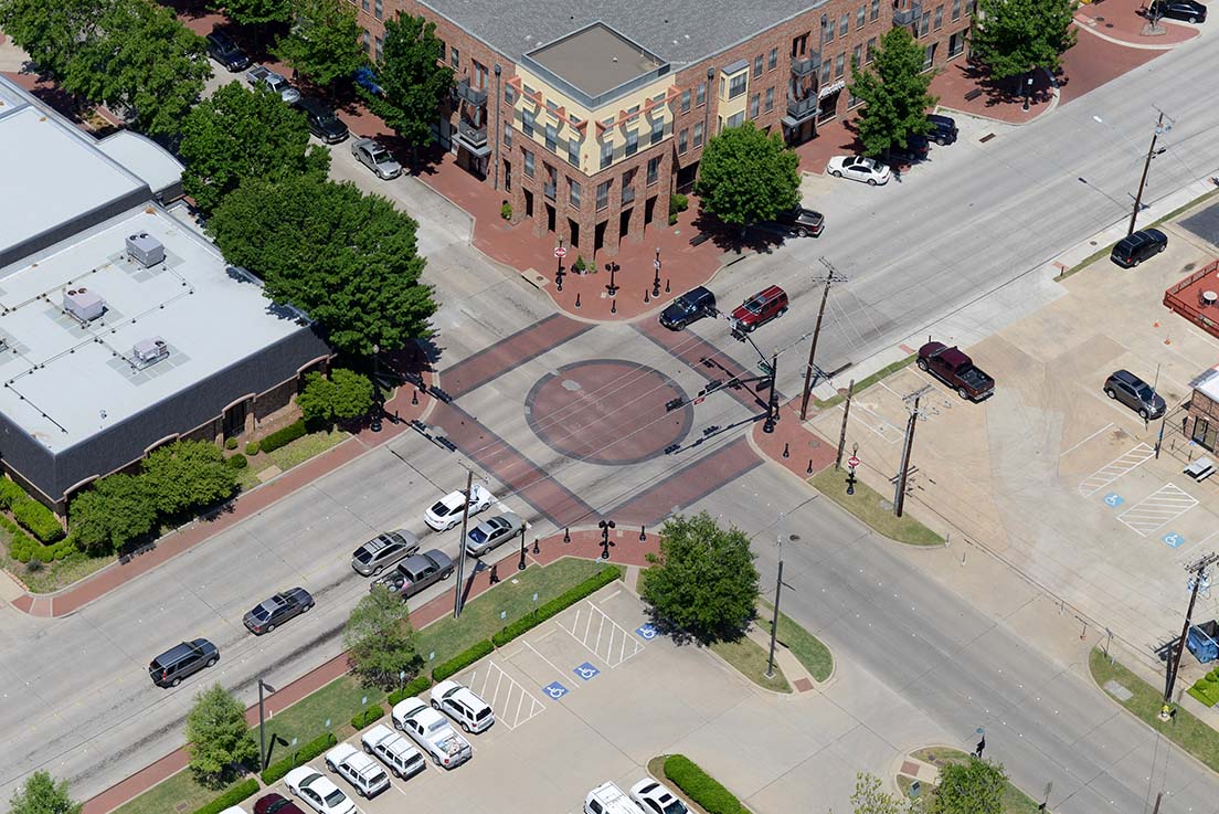 Downtown Plano, Texas Intersection